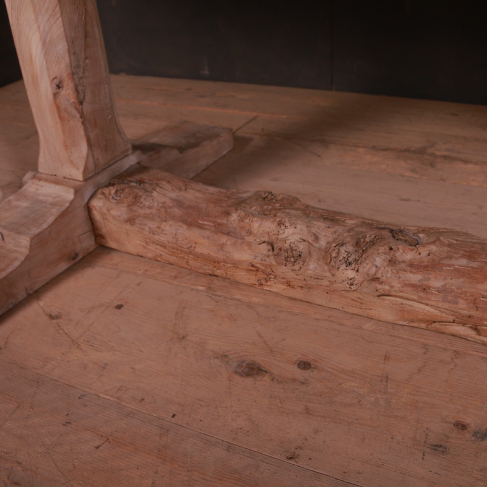 French Elm Trestle Table View VIII
