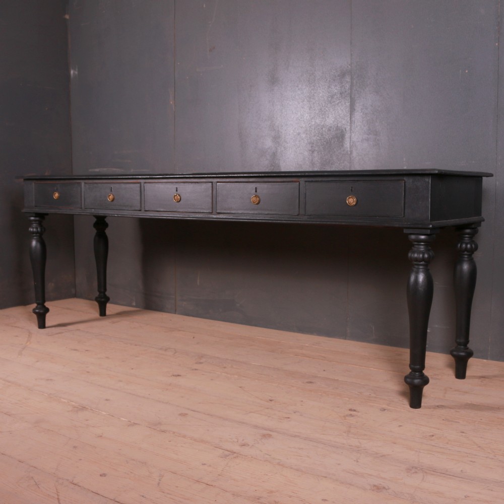 Ebonized Console Table