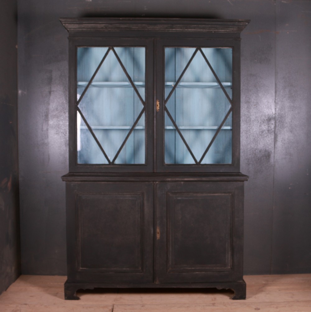 English Painted Bookcase 