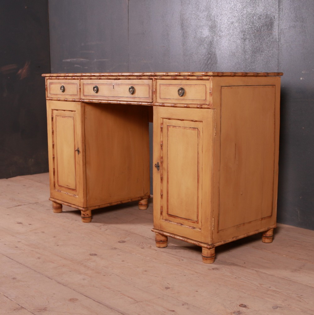 English Faux Bamboo Desk