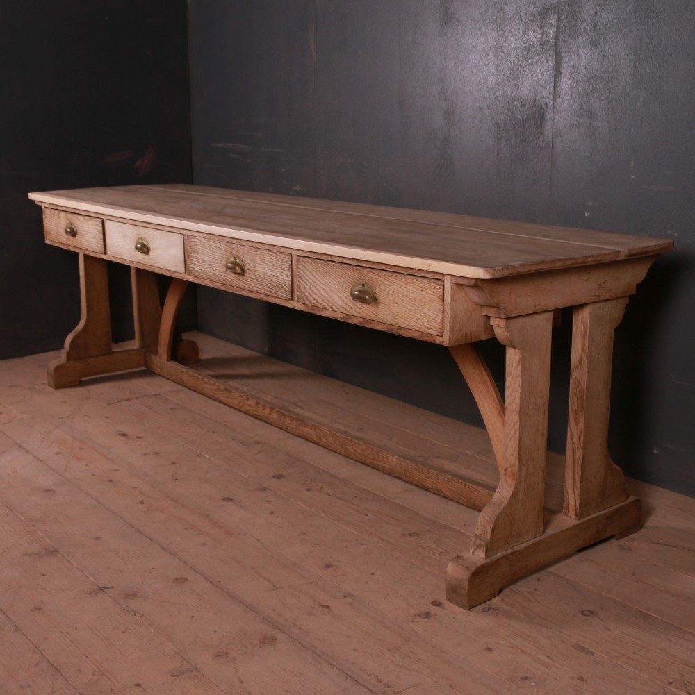 French Bleached Console Table