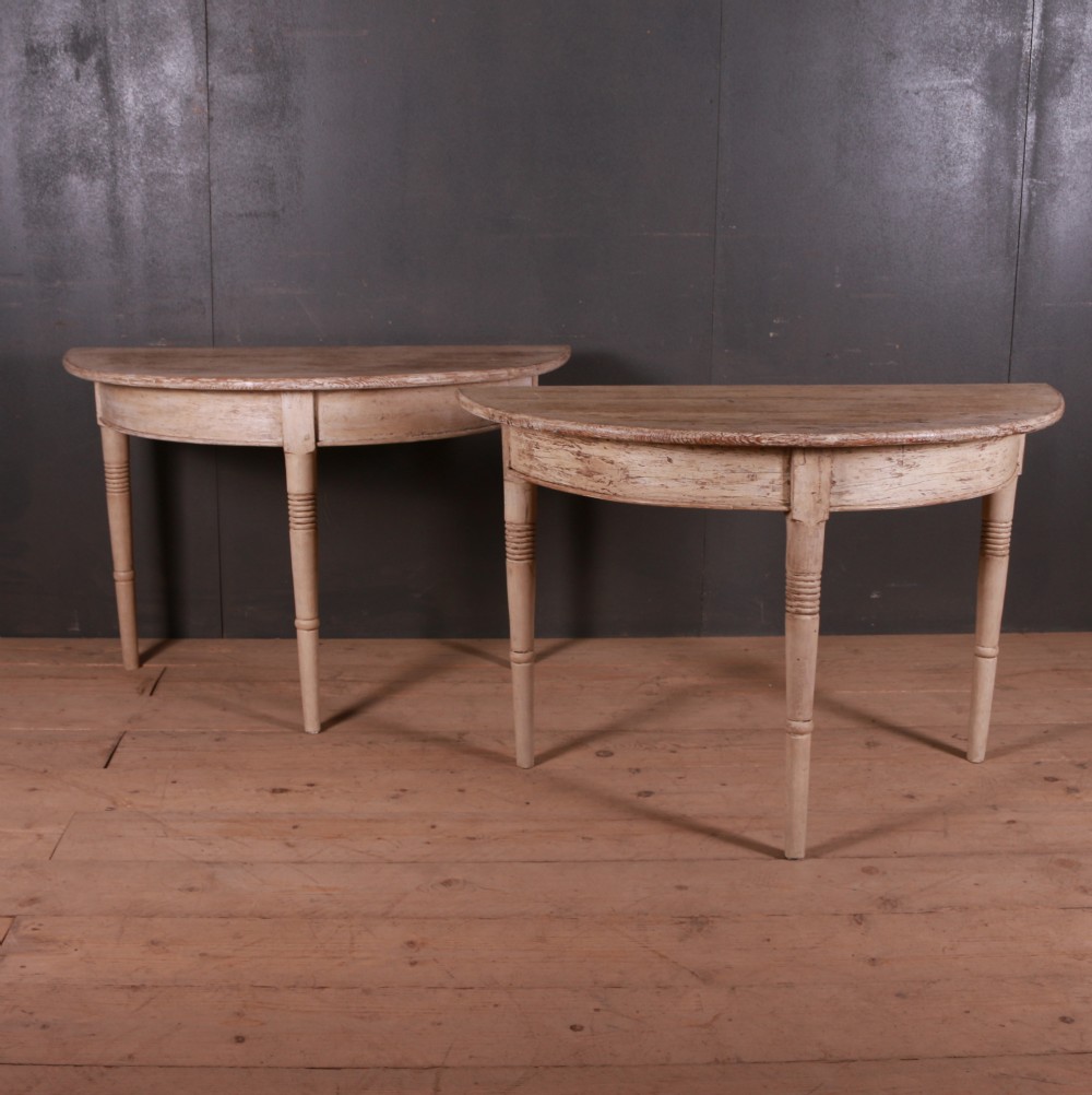 Pair of Swedish Console Tables