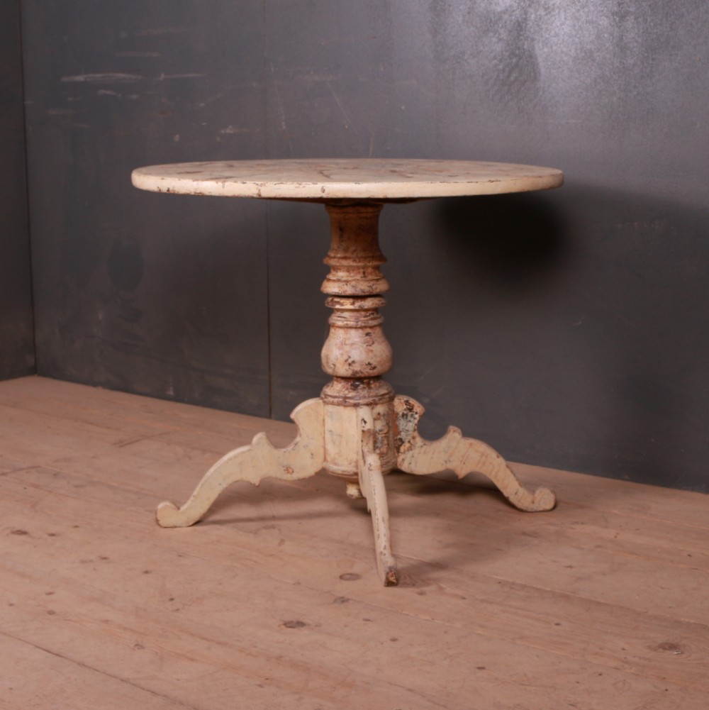Swedish Original Painted Tripod Table