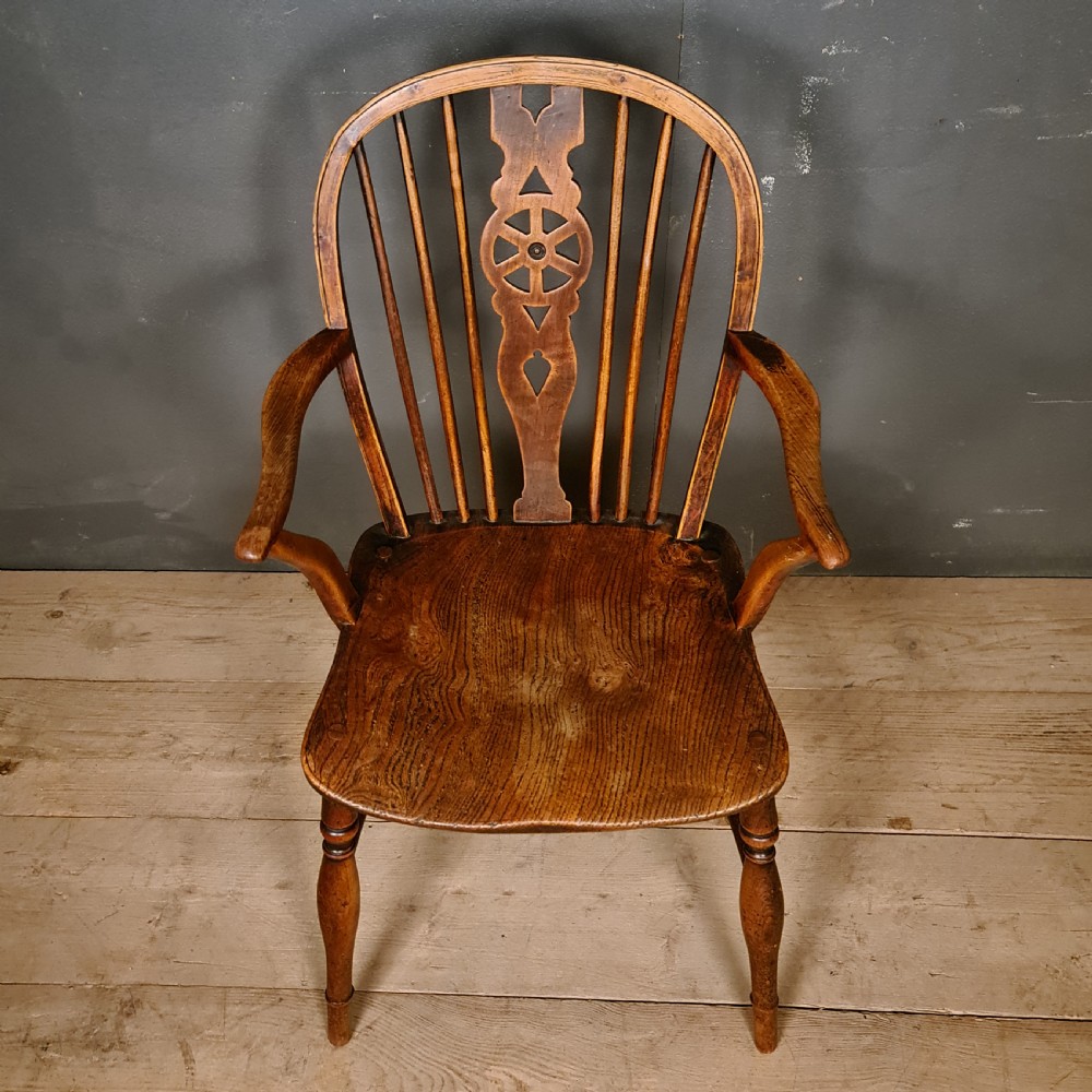 Ash and Elm Windsor Chair View III