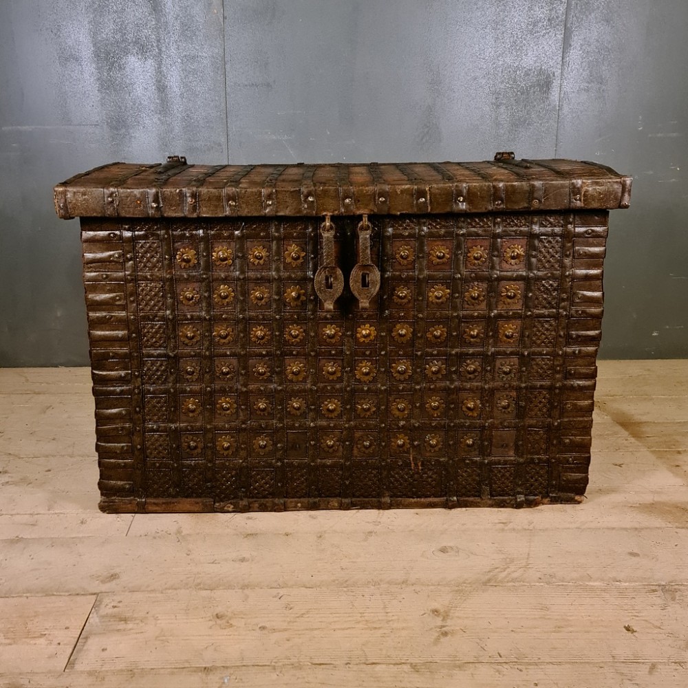 Anglo-Indian Iron Bound Coffer