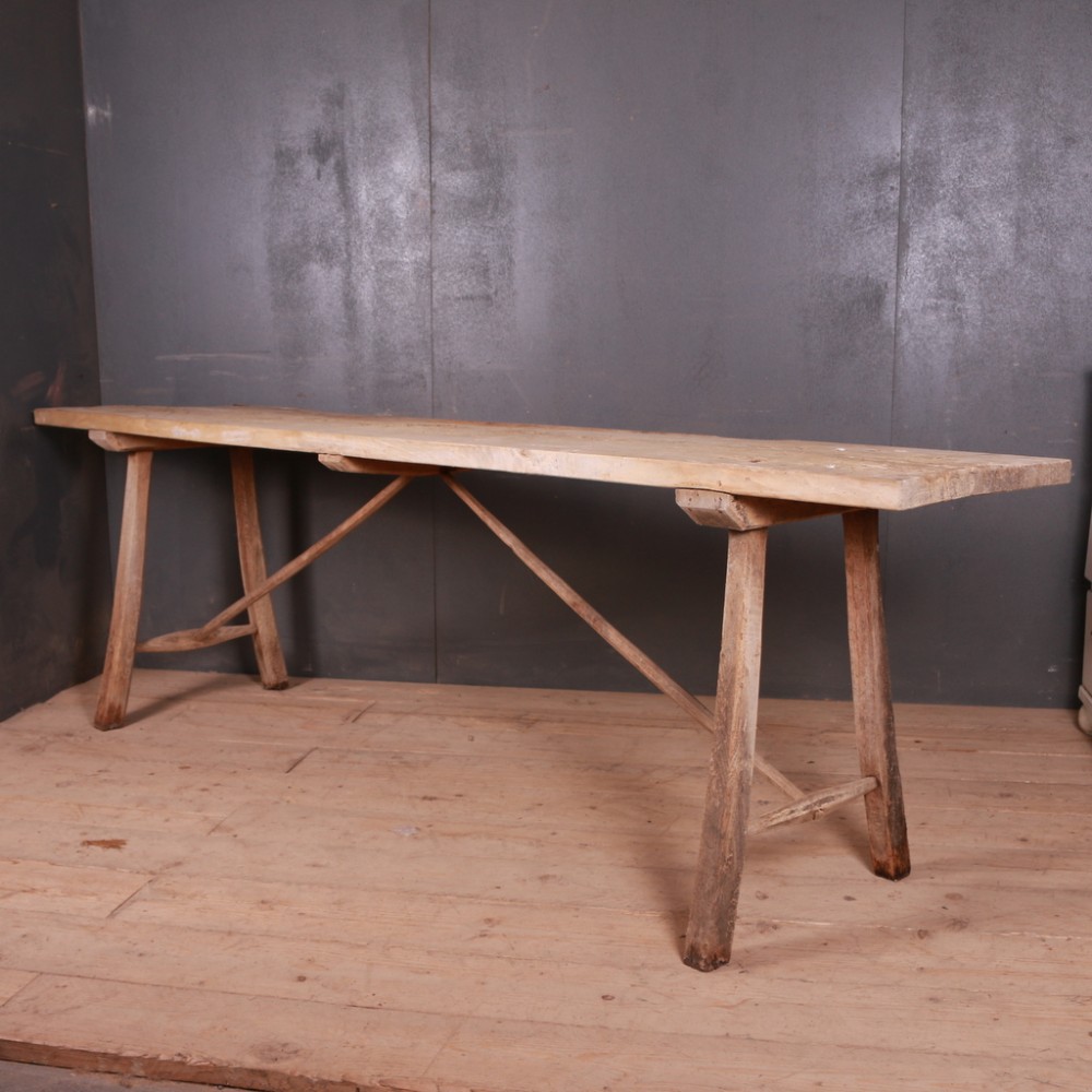 French Scrubbed Trestle Table