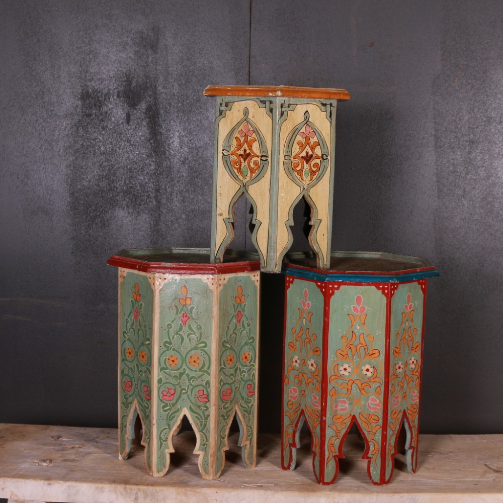 Trio of Moorish Occasional Tables