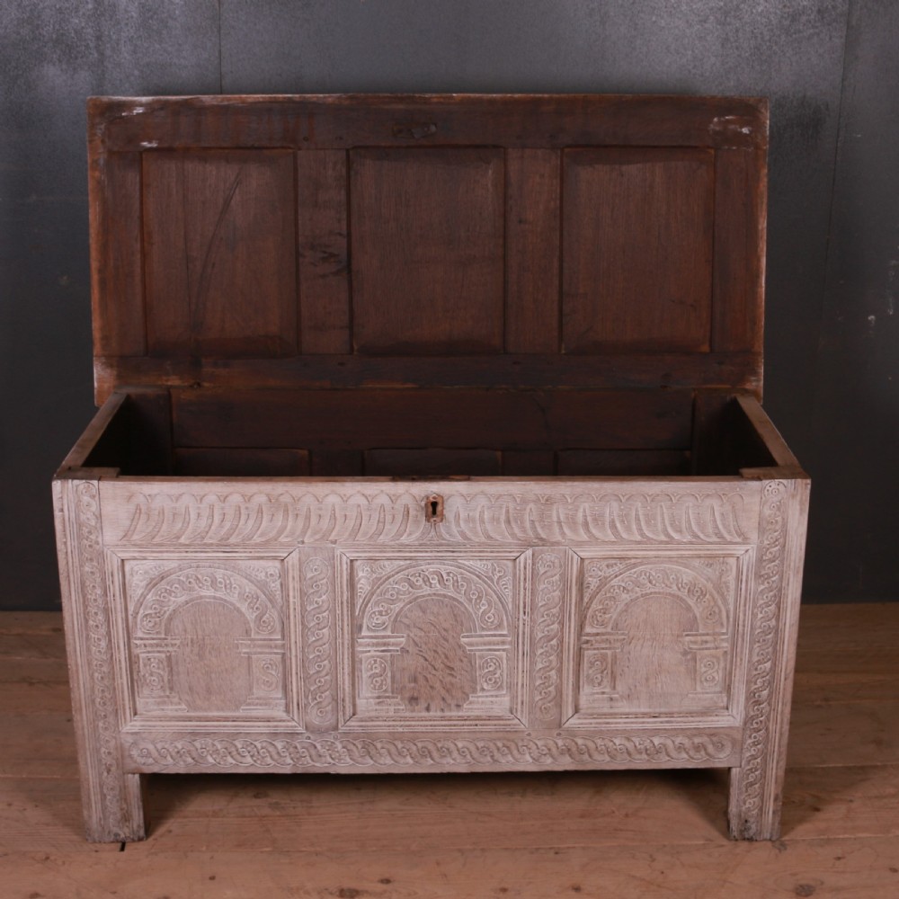 English Oak Coffer View IX