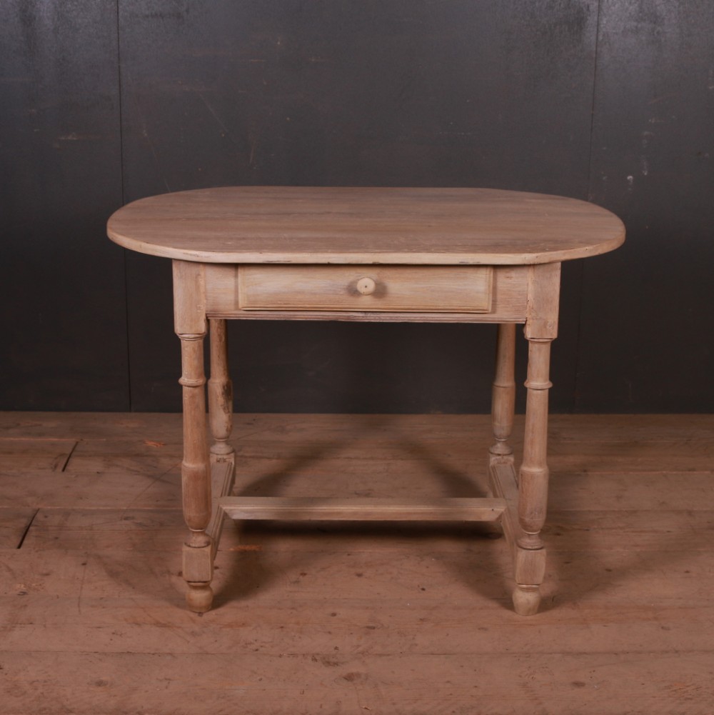 French Bleached Oak Lamp Table