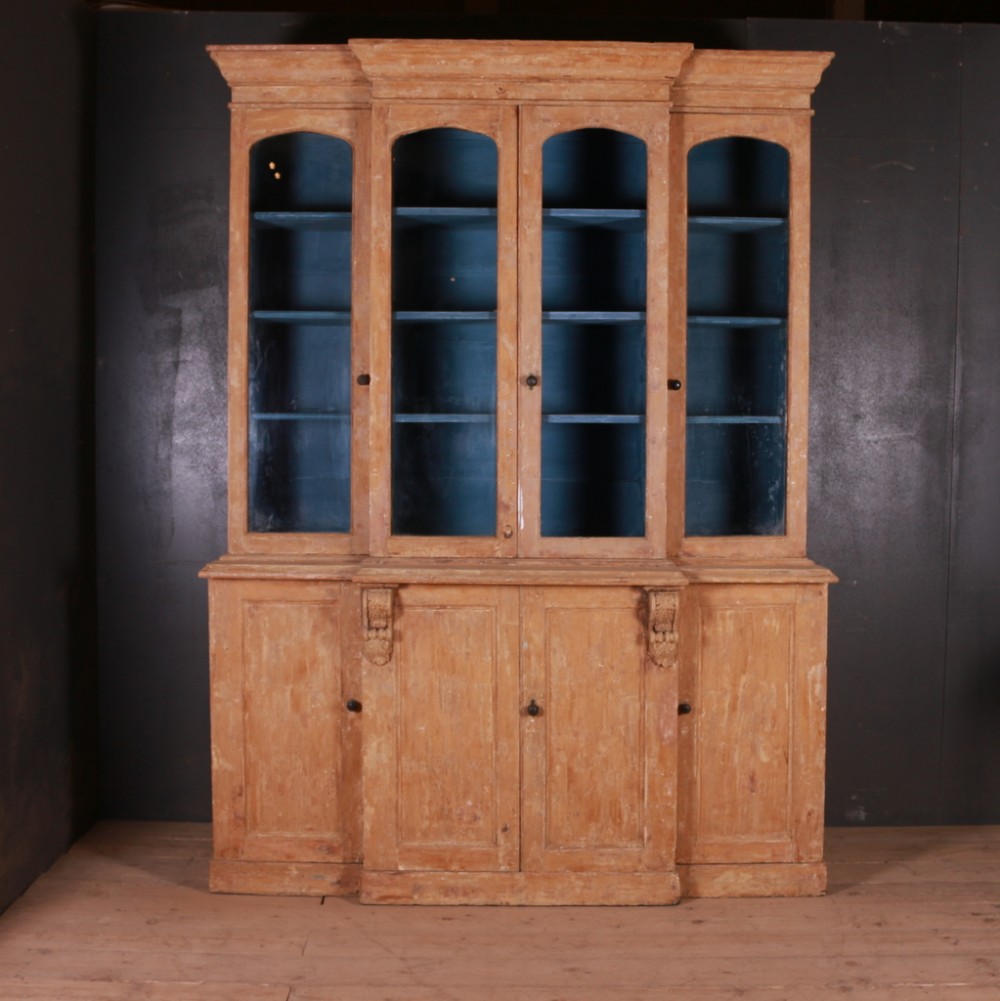 English Breakfront Bookcase