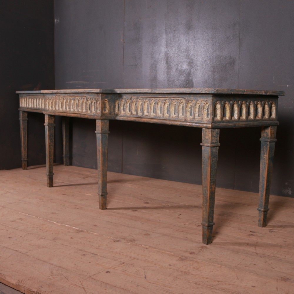 Irish Breakfront Console Table