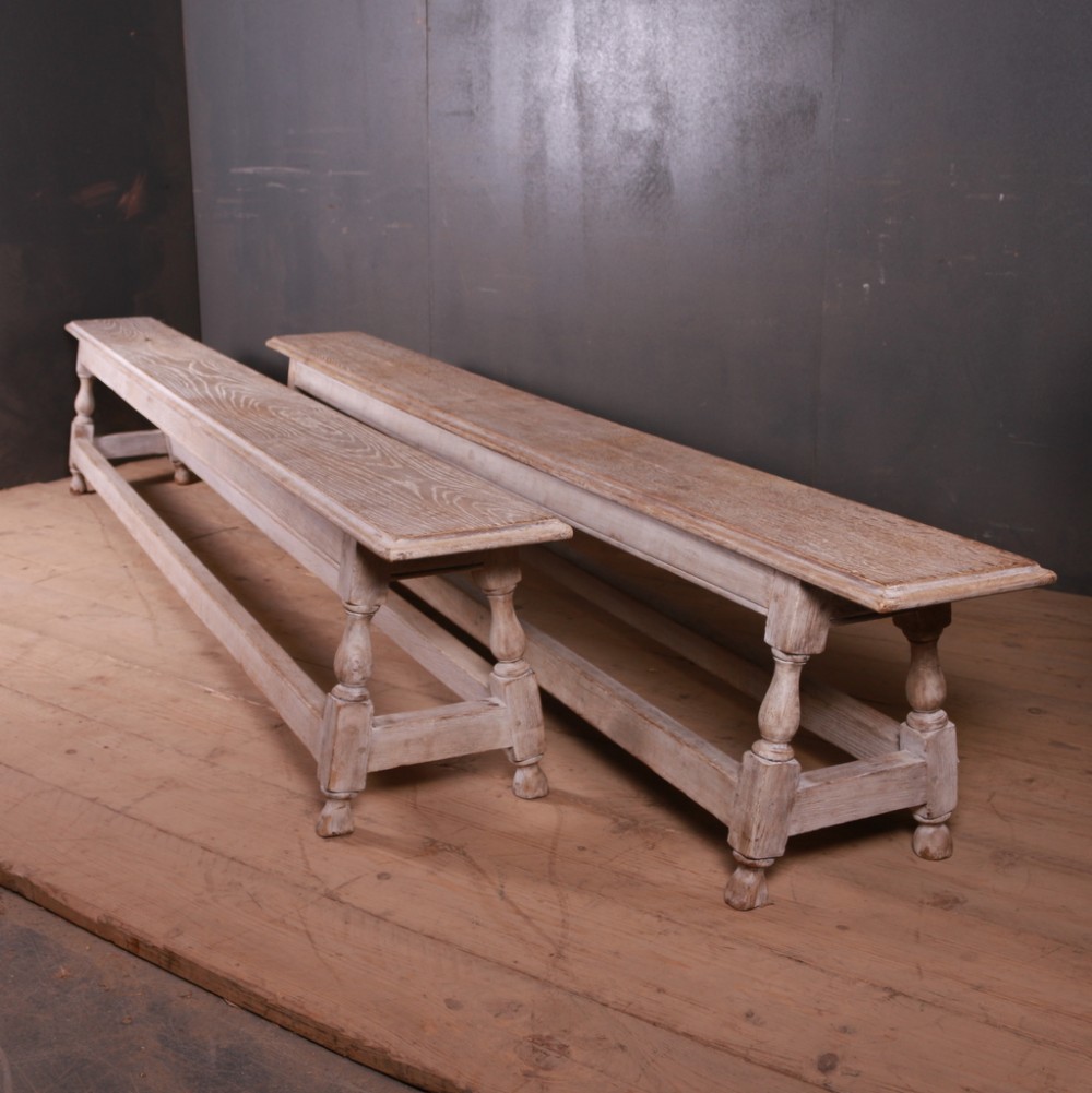 Pair of English Oak Benches