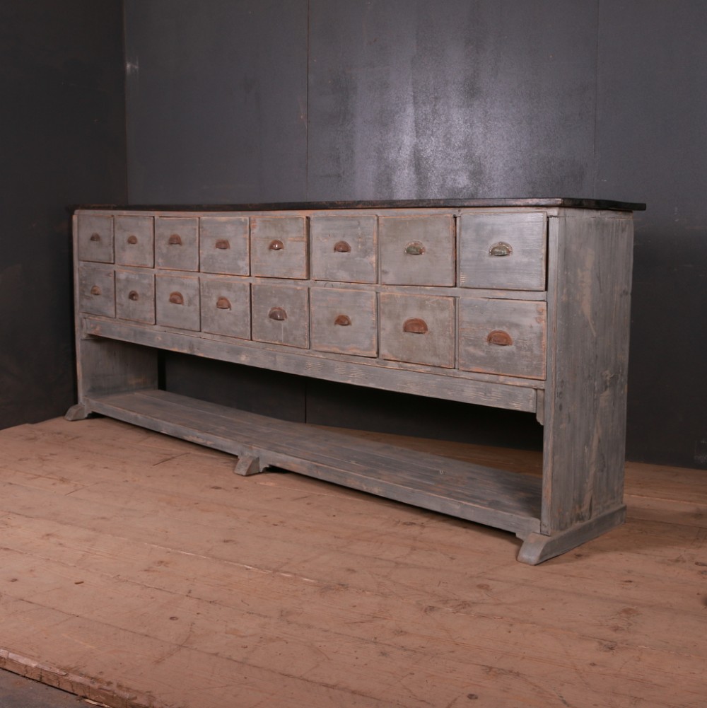 French Painted Dresser Base Console Table
