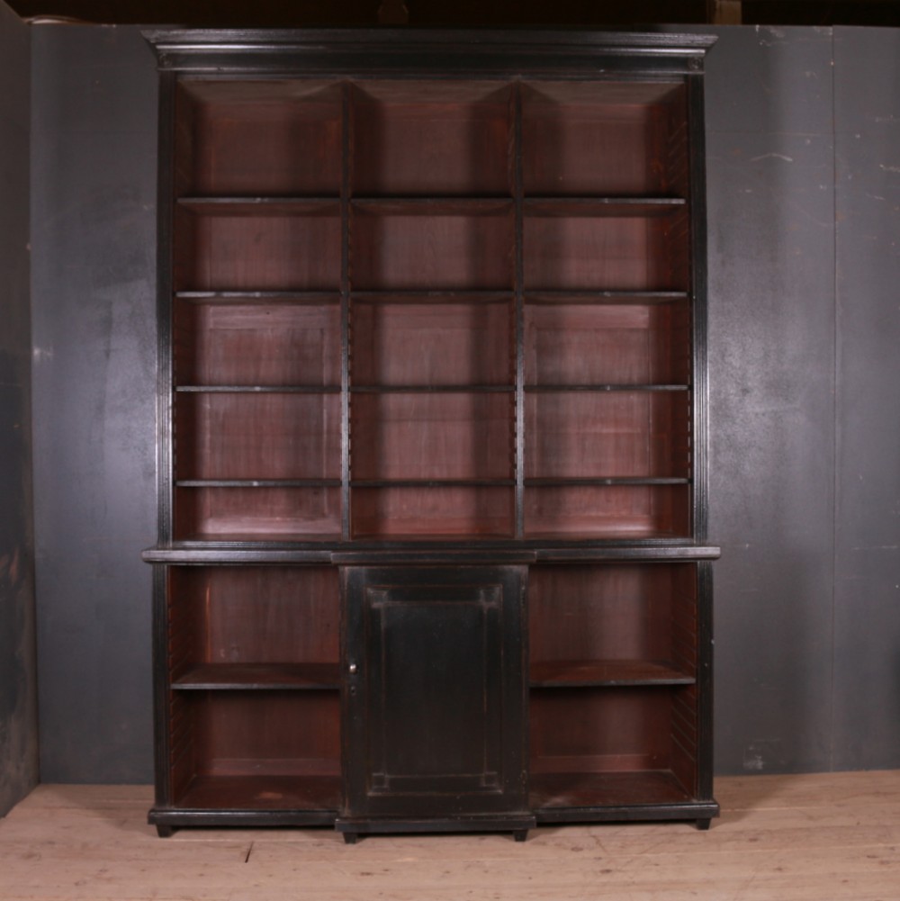 English Painted Library Bookcase