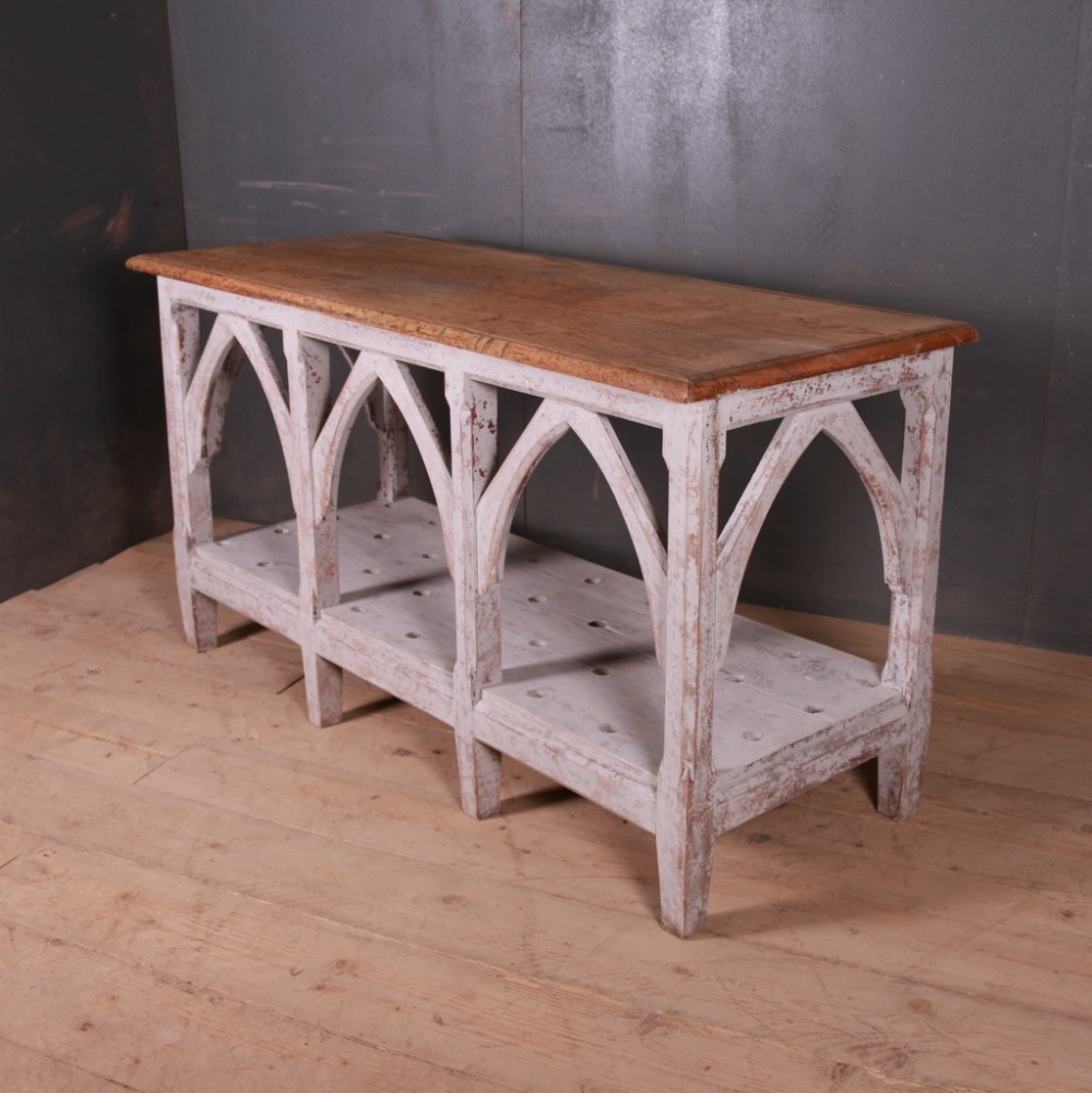 Painted Gothic Console Table