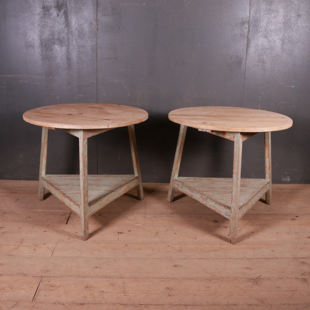 Pair of English Painted Cricket Tables