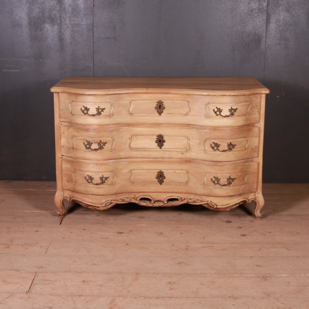 French Walnut Serpentine Commode