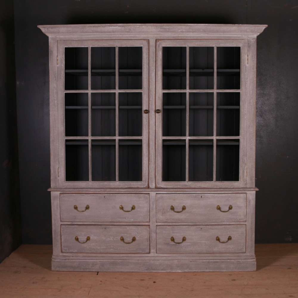 English Glazed Kitchen Cabinet 