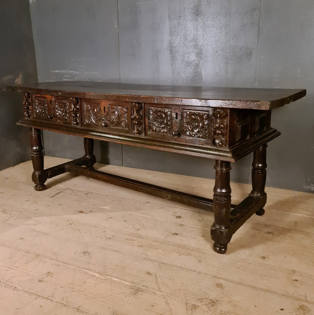Spanish Oak Serving Table