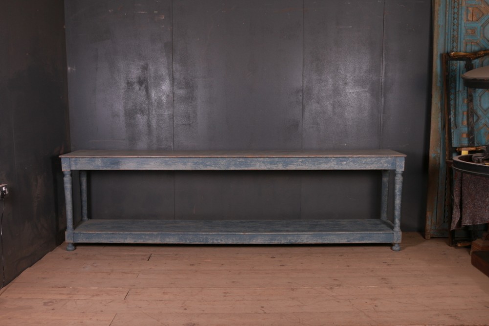 Long French Painted Console Table