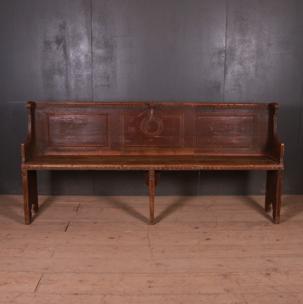 Austrian Original Painted Settle