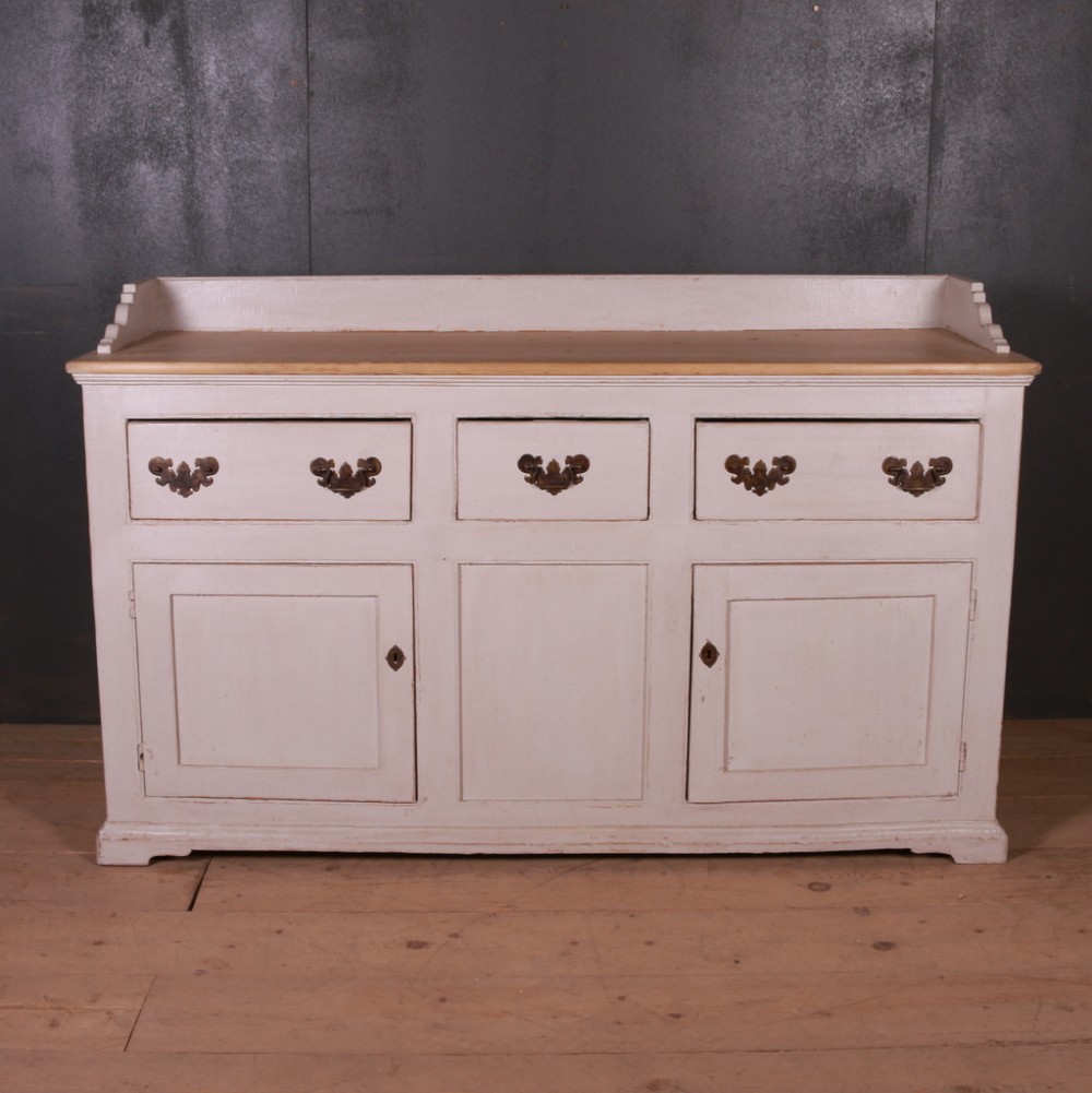Pine Dresser Base with Gallery Back