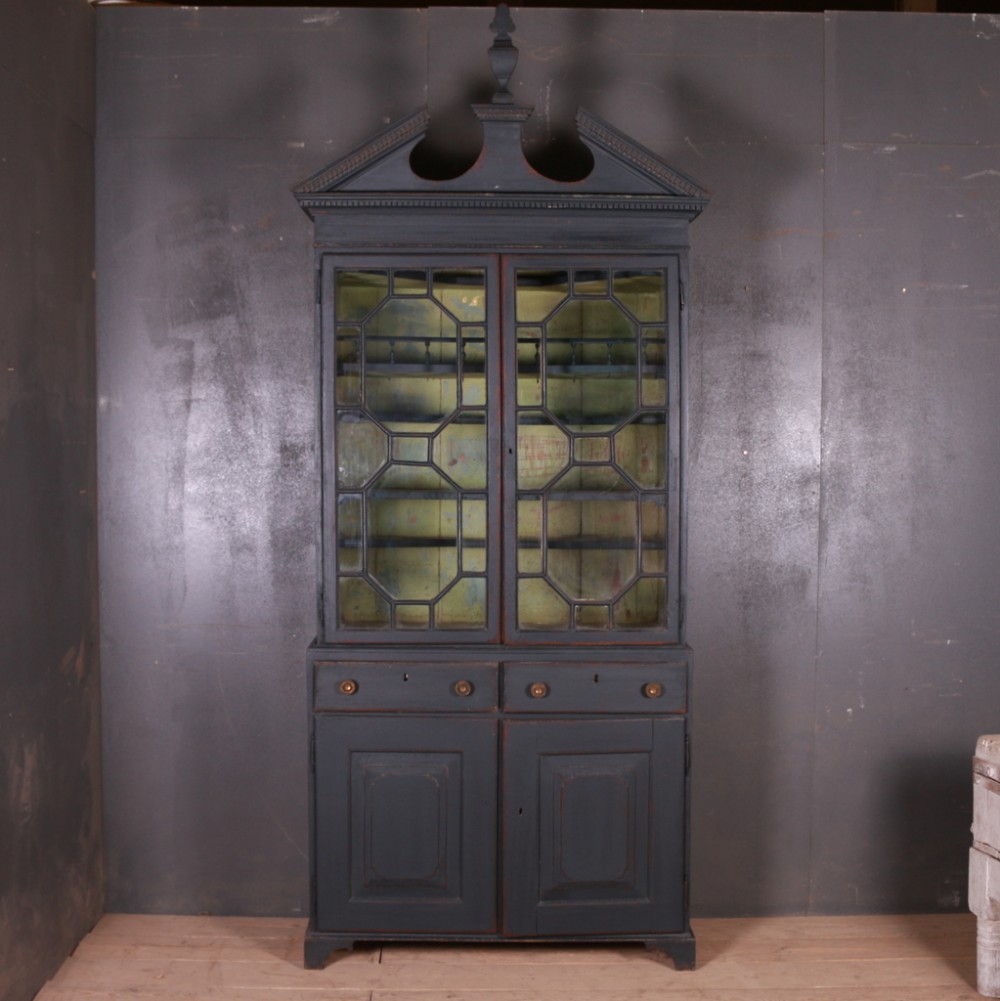Painted Glazed Display Cupboard