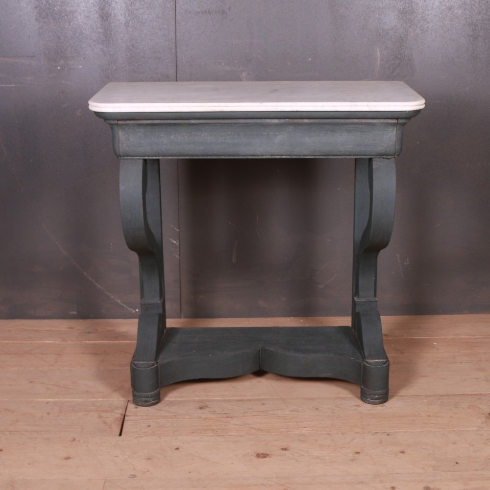 French Marble Top Console Table
