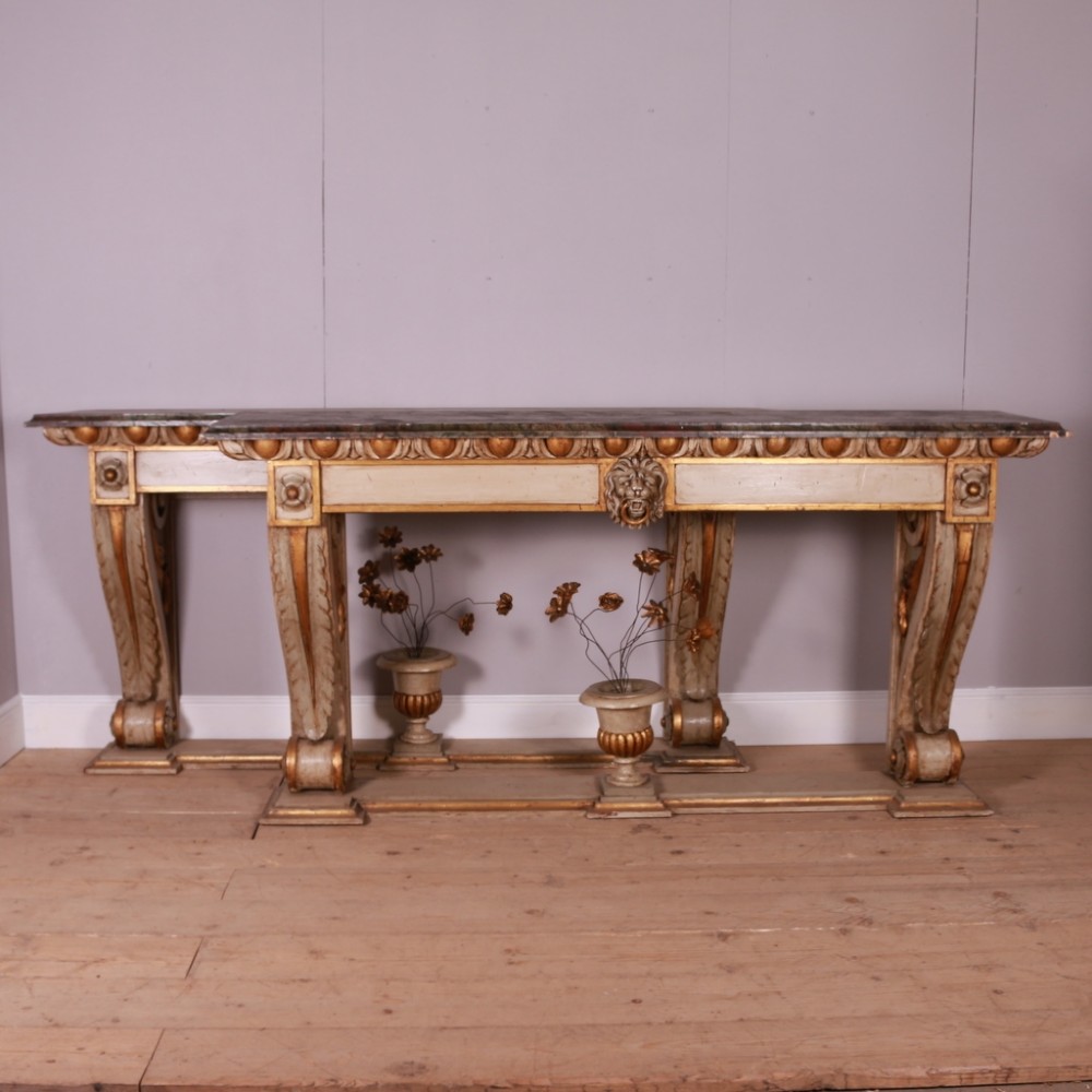 Large Pair of Italian Console Tables