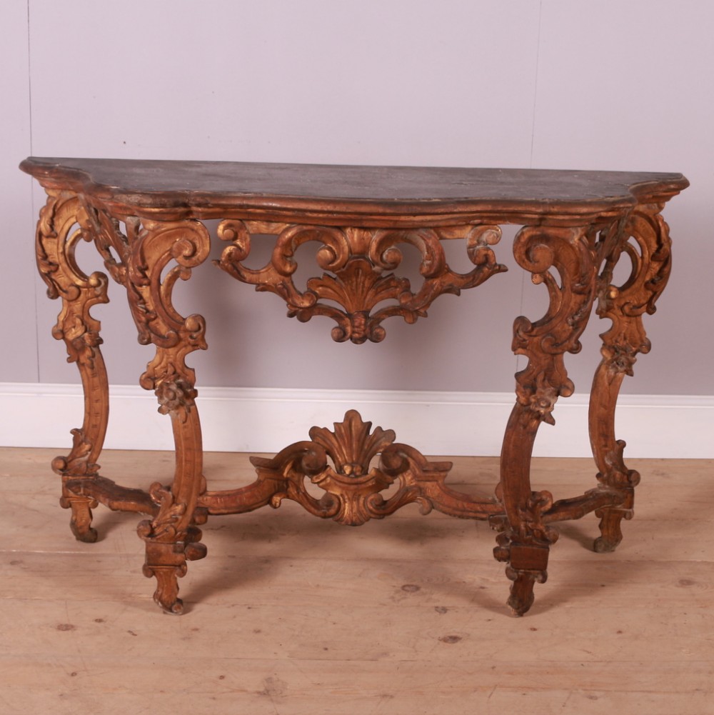 Italian Carved Console Table