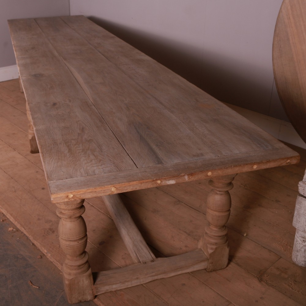 Bleached Oak Refectory Table