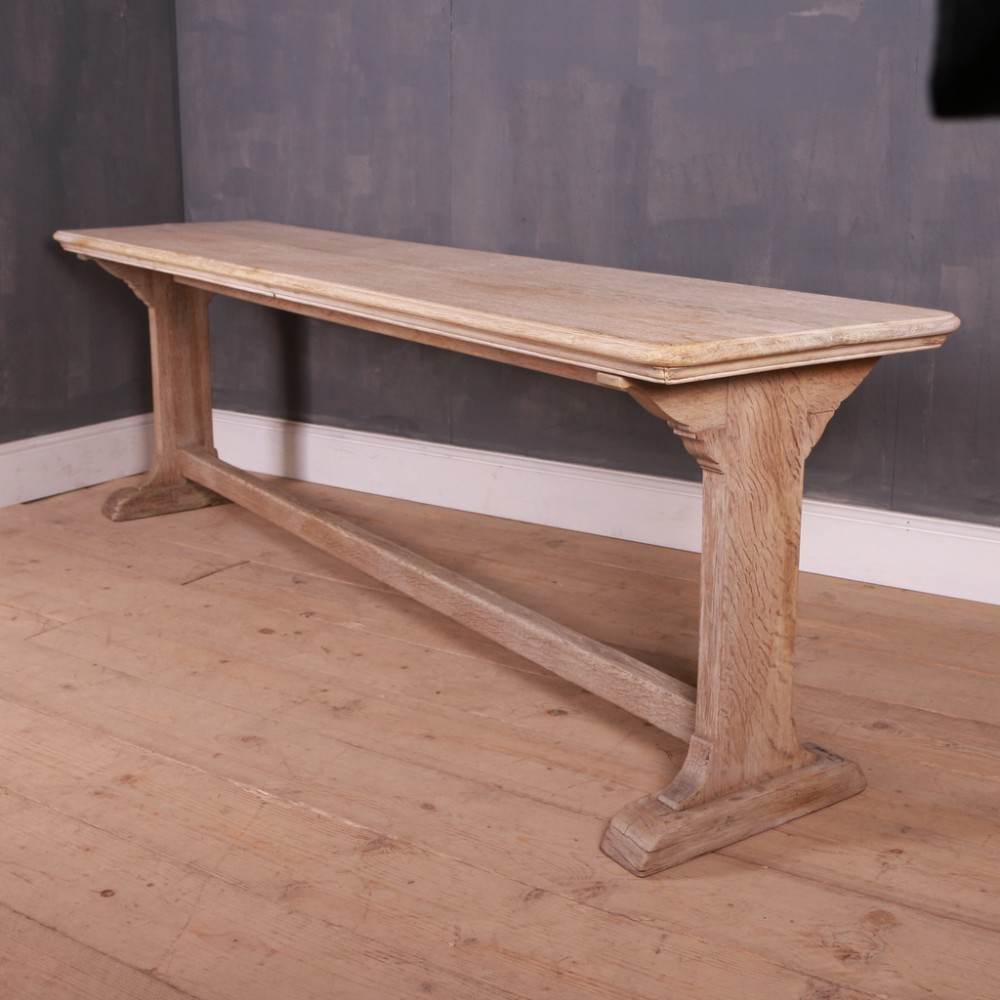 Bleached Oak Trestle Table