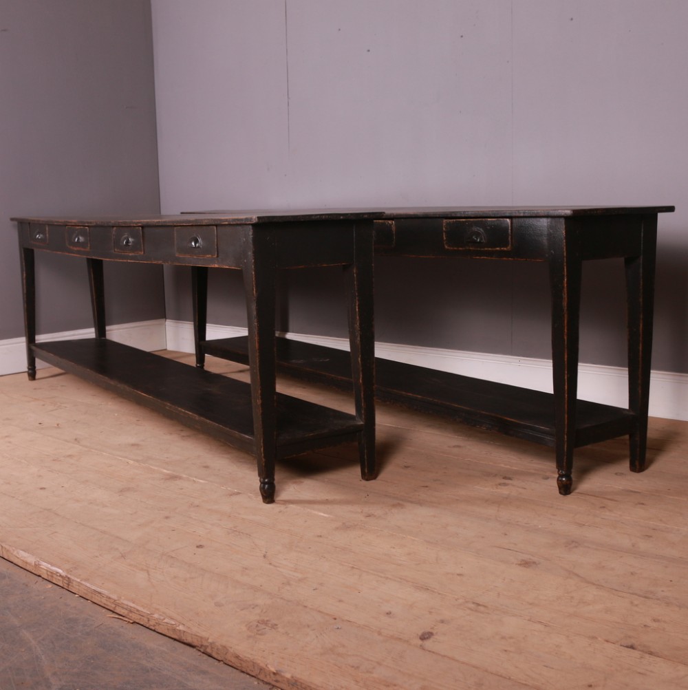 Pair of Large French Console Tables
