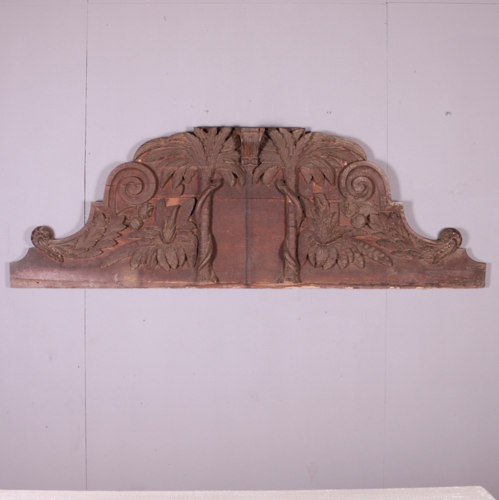 French Carved Oak Overdoor