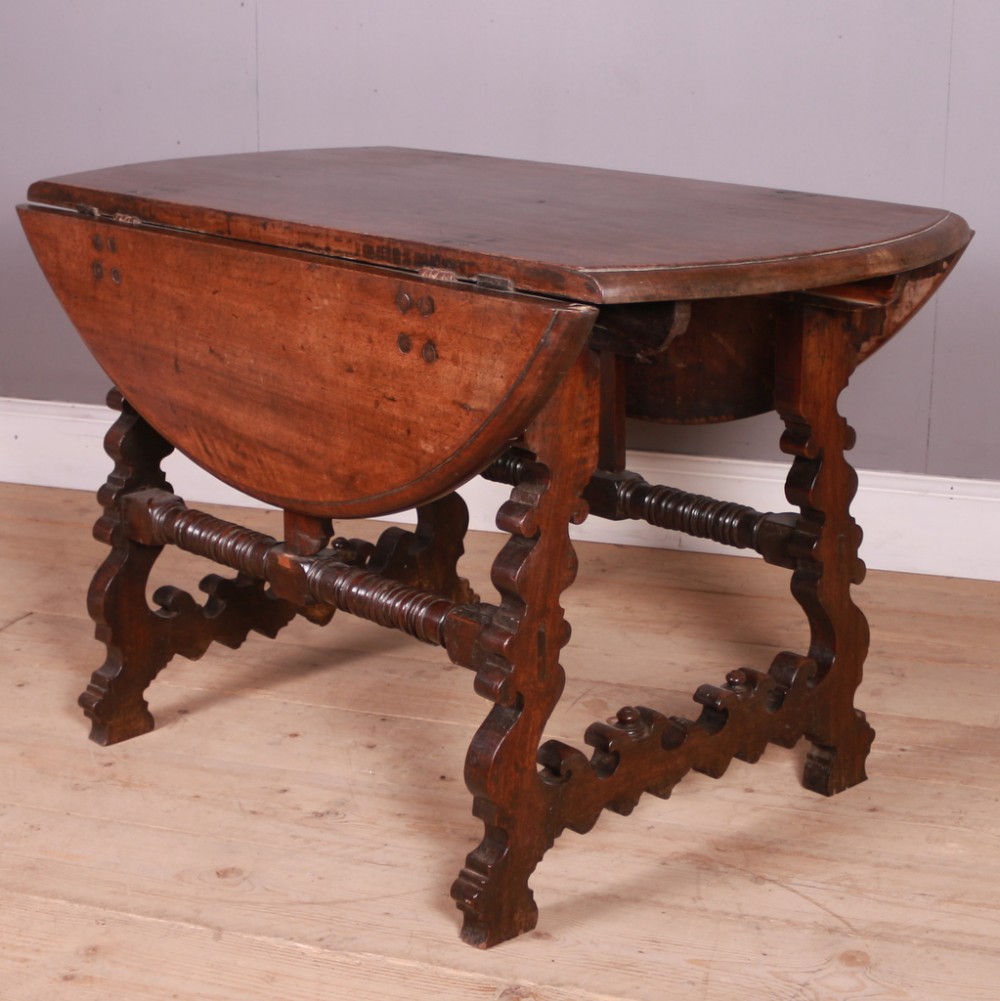 18th C Italian Drop Leaf Table