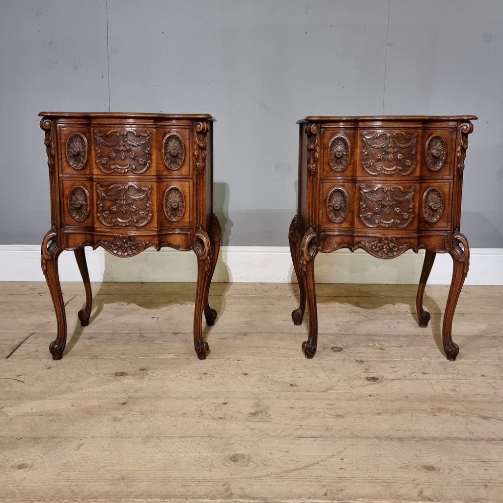 Pair of Italian Bedside Commodes