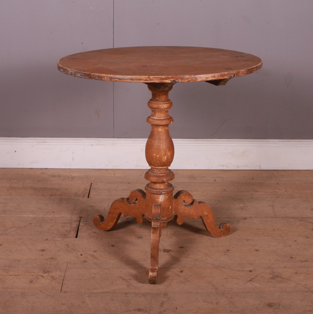 Swedish Original Painted Tripod Table