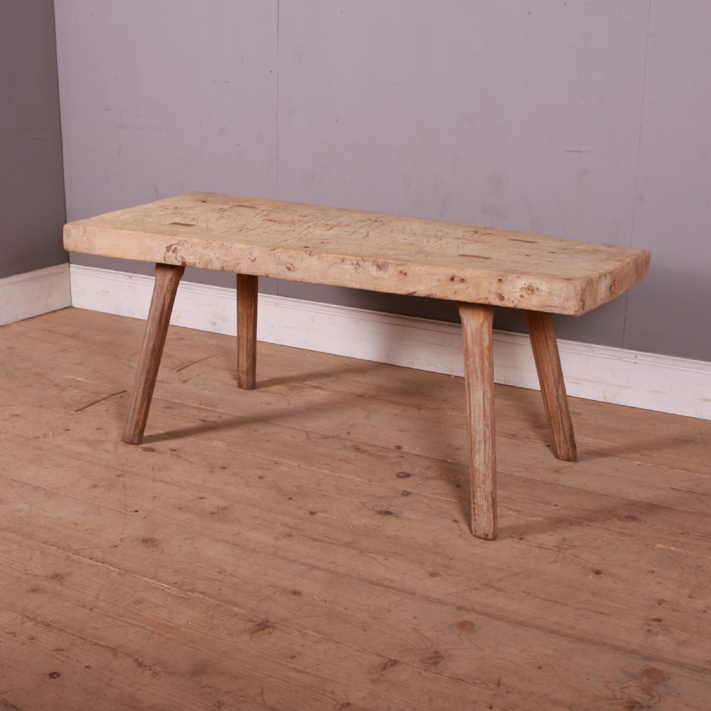 French Elm Topped Trestle Table View V