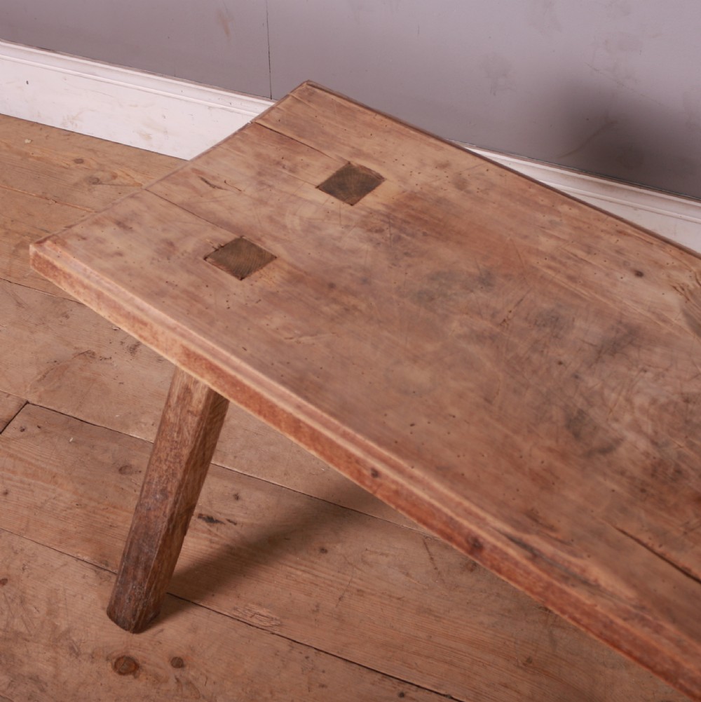 French Scrubbed Beech Low Table View IV