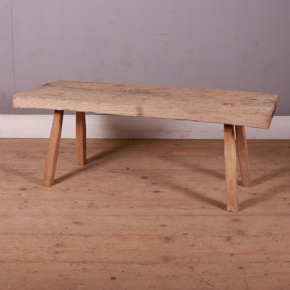 French Scrubbed Sycamore and Elm Coffee Table View V
