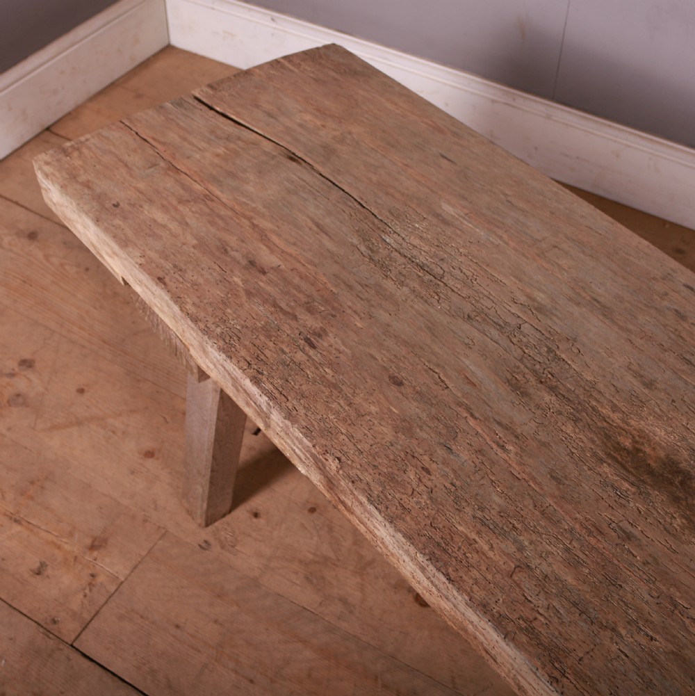 French Scrubbed Sycamore and Elm Coffee Table View III
