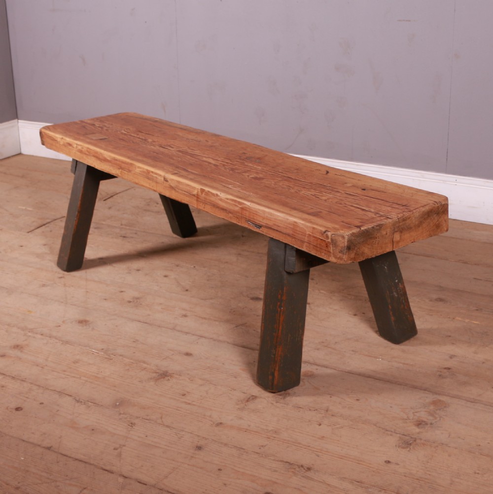 English Pine Low Bench