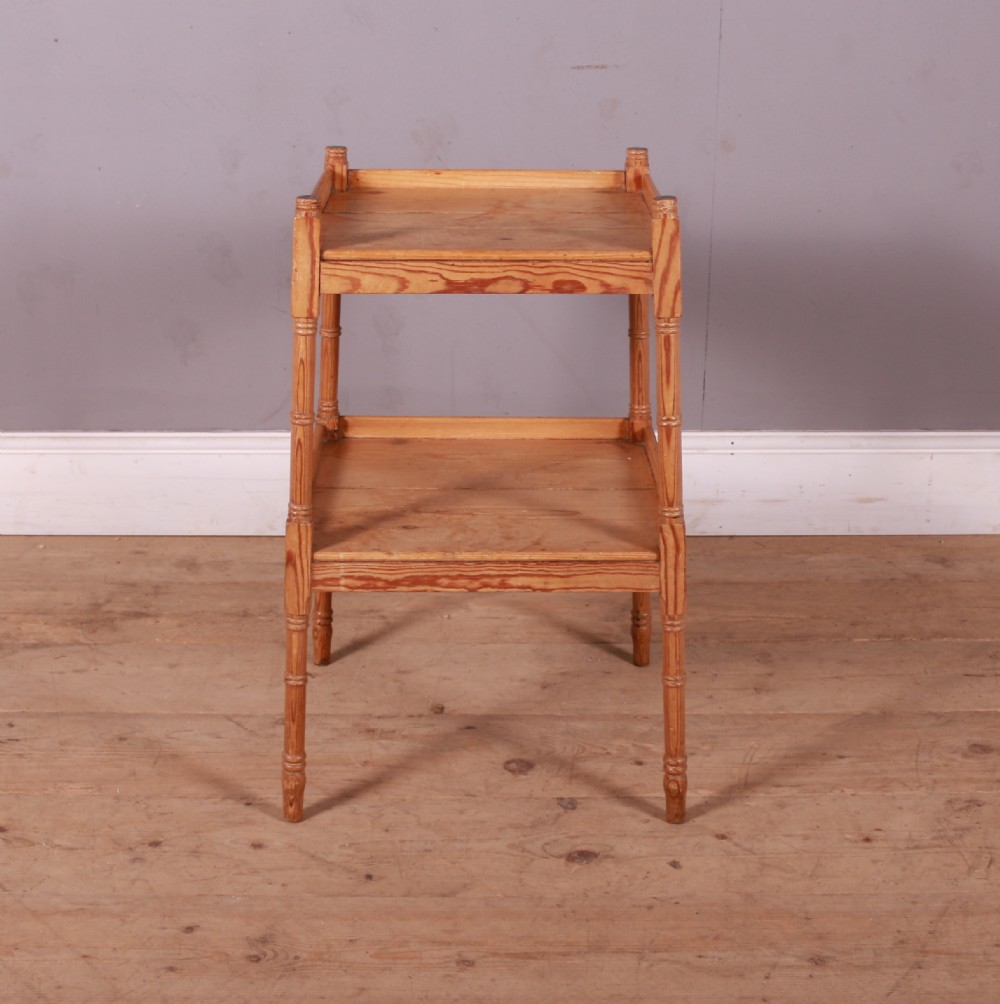 Pine Two Tier Side Table