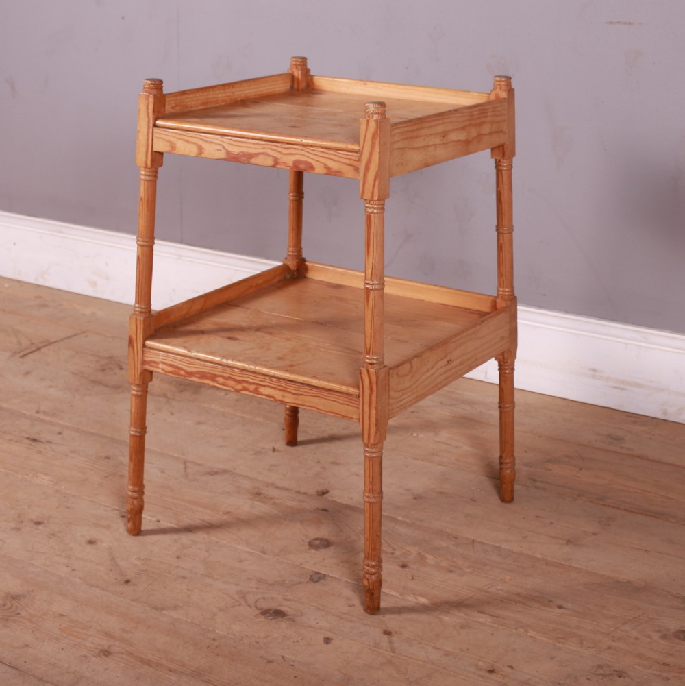 Pine Two Tier Side Table View II