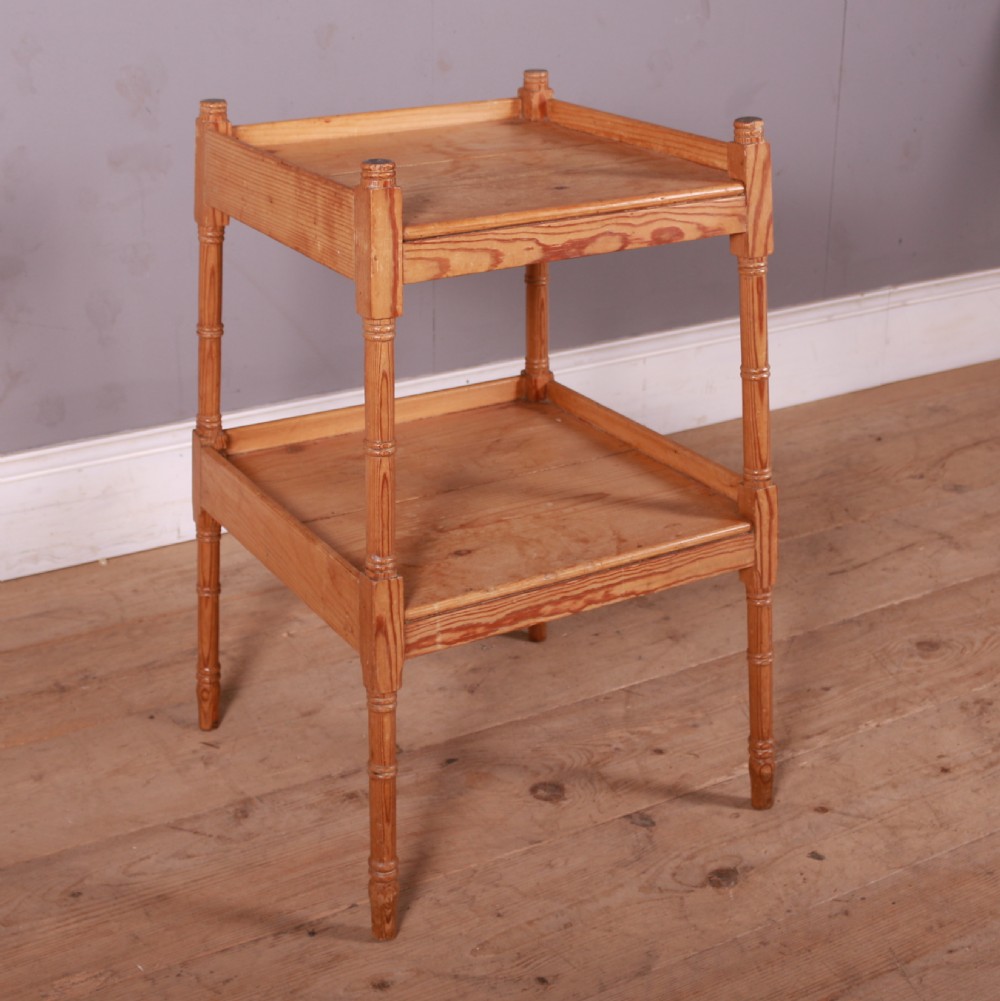 Pine Two Tier Side Table View III