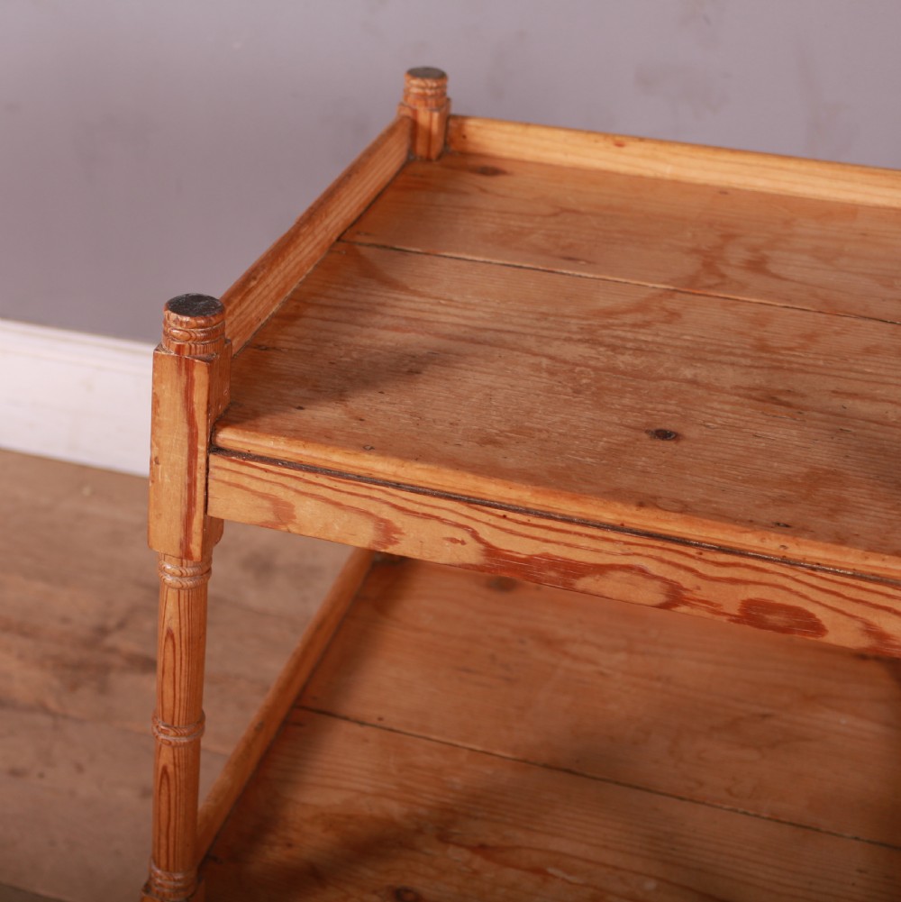 Pine Two Tier Side Table View IV