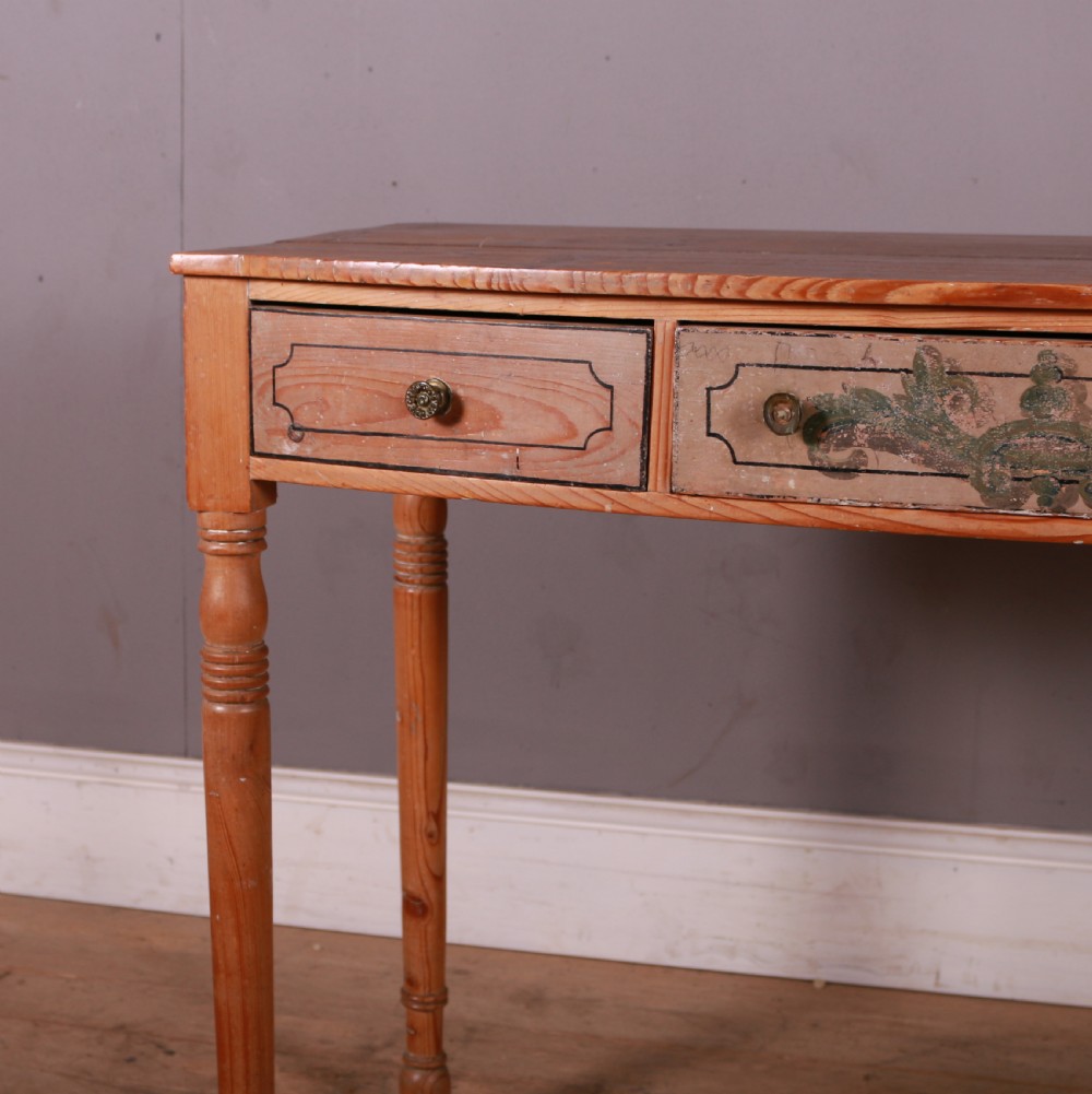 Bowfronted Pine Lamp Table View II