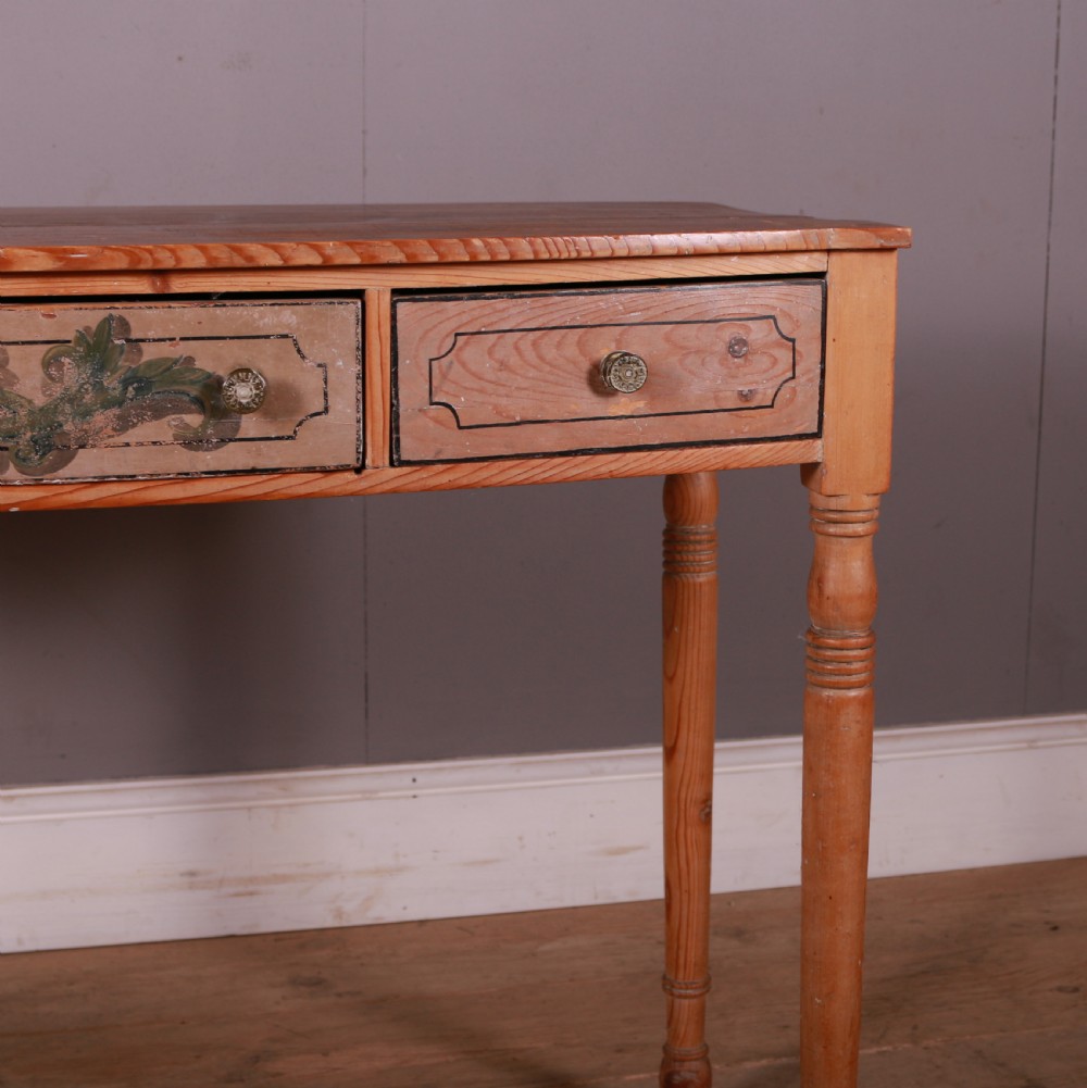 Bowfronted Pine Lamp Table View IV