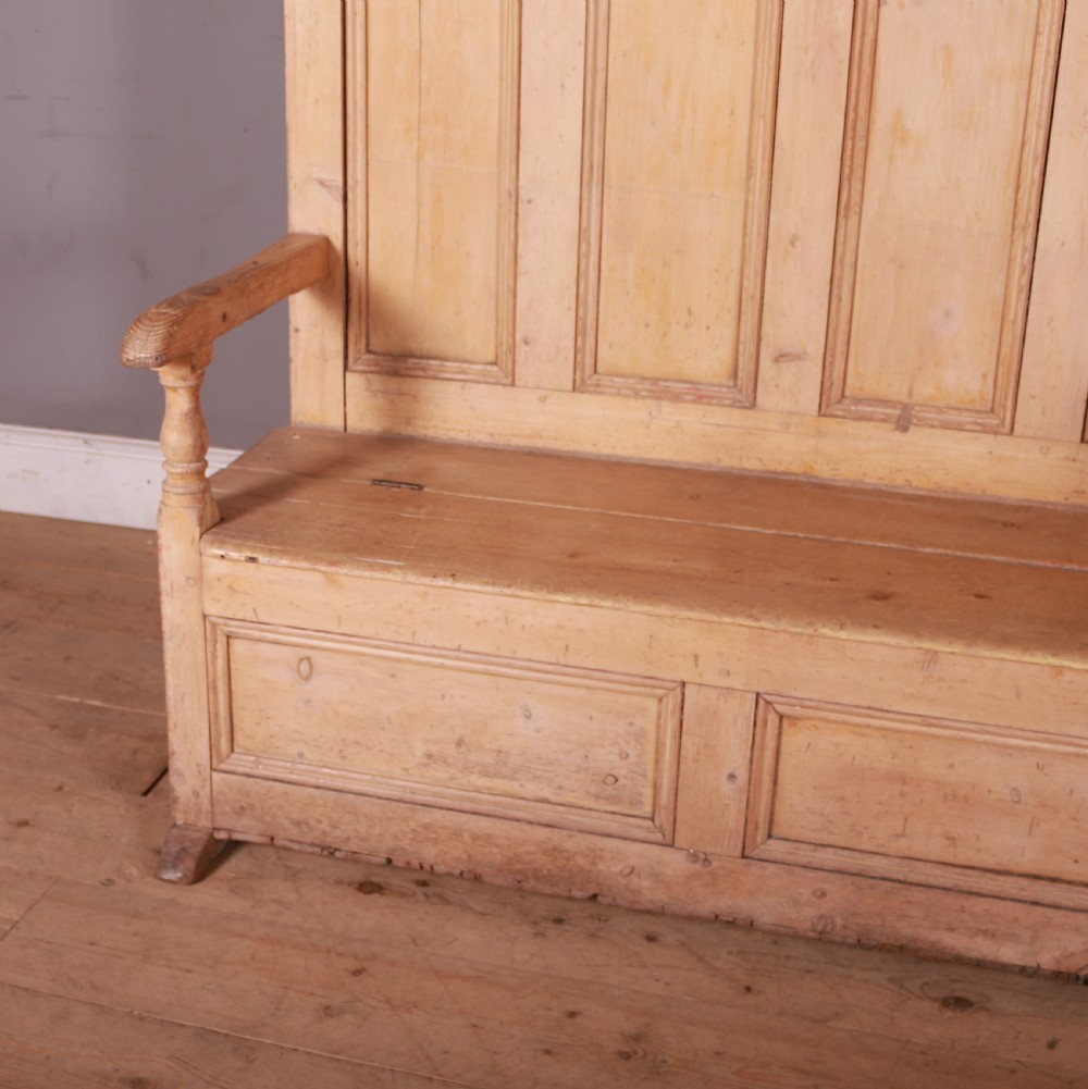 Welsh Bleached Pine Box Settle View II