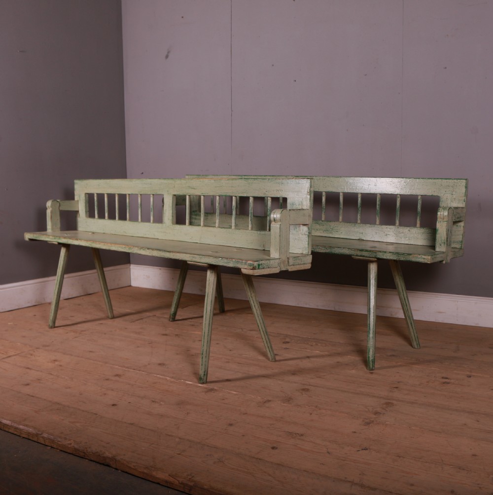 Pair of Austrian Pine Benches